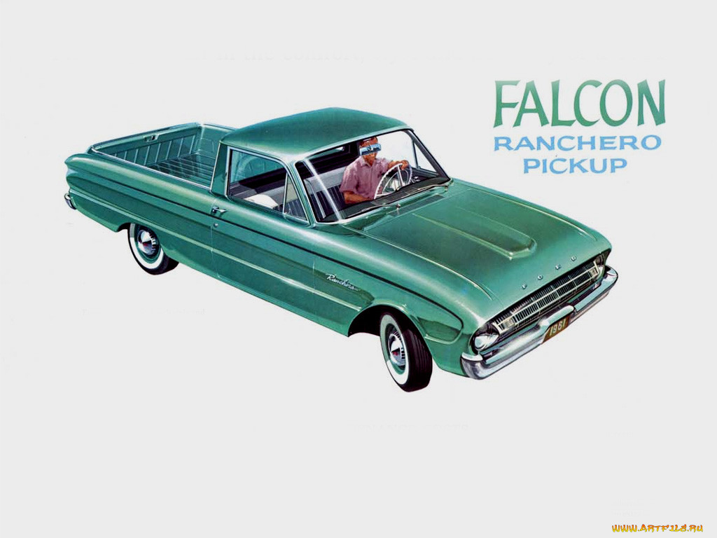 1961, ford, falcon, ranchero, pickup, , 